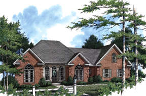 European House Plan #348-00113 Elevation Photo