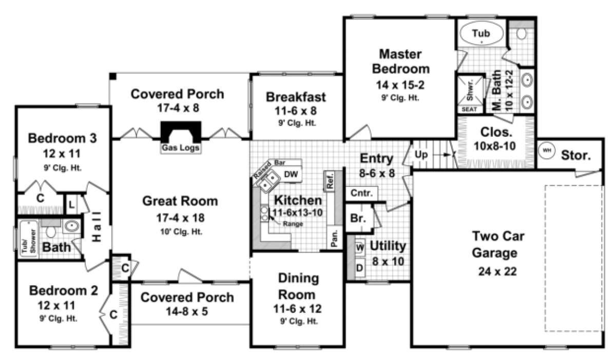Main Floor for House Plan #348-00113