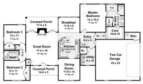 Main Floor for House Plan #348-00113