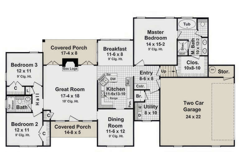 House Plan House Plan #3717 Drawing 1