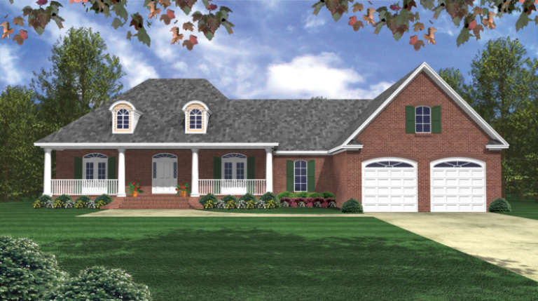 Country House Plan #348-00114 Elevation Photo