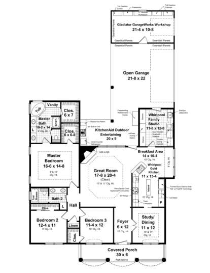 Main Floor for House Plan #348-00115