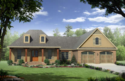 European House Plan #348-00116 Elevation Photo