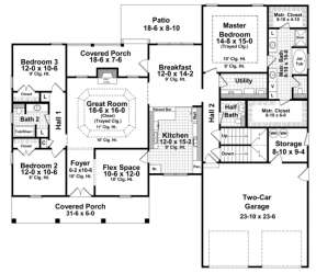Main Floor for House Plan #348-00116