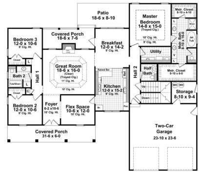 Main Floor for House Plan #348-00116