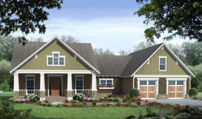 3 Bed, 2 Bath, 2067 Square Foot House Plan - #348-00117