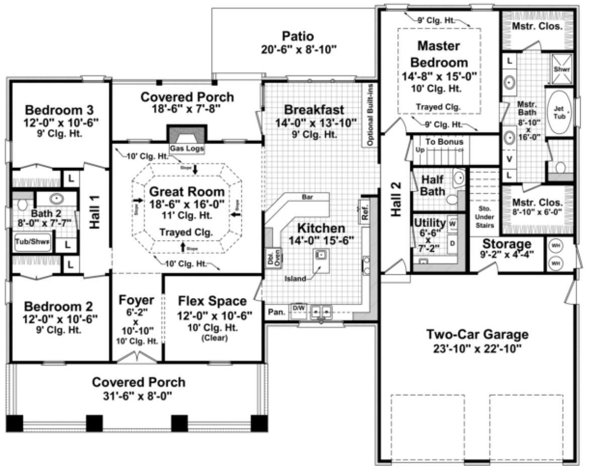 Main Floor for House Plan #348-00117