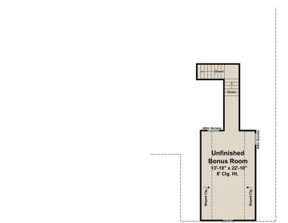 Bonus Room for House Plan #348-00117