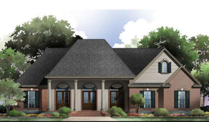 Country House Plan #348-00118 Elevation Photo