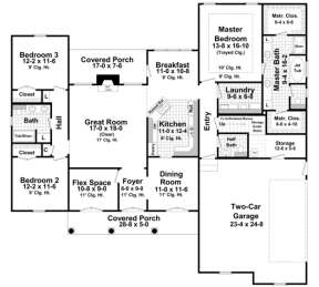 Main Floor for House Plan #348-00118