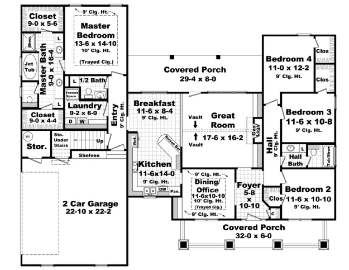 Main Floor for House Plan #348-00120