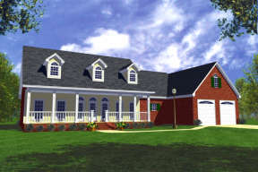 Traditional House Plan #348-00121 Elevation Photo