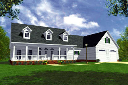 3 Bed, 3 Bath, 2100 Square Foot House Plan - #348-00122