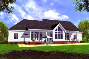 Farmhouse House Plan #348-00122 Elevation Photo
