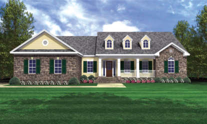 3 Bed, 2 Bath, 2103 Square Foot House Plan - #348-00124