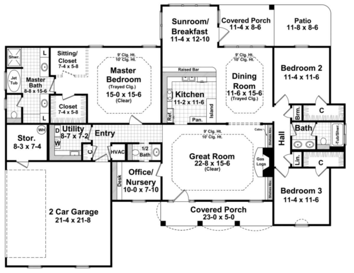 Main Floor for House Plan #348-00124
