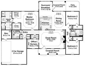 Main Floor for House Plan #348-00124