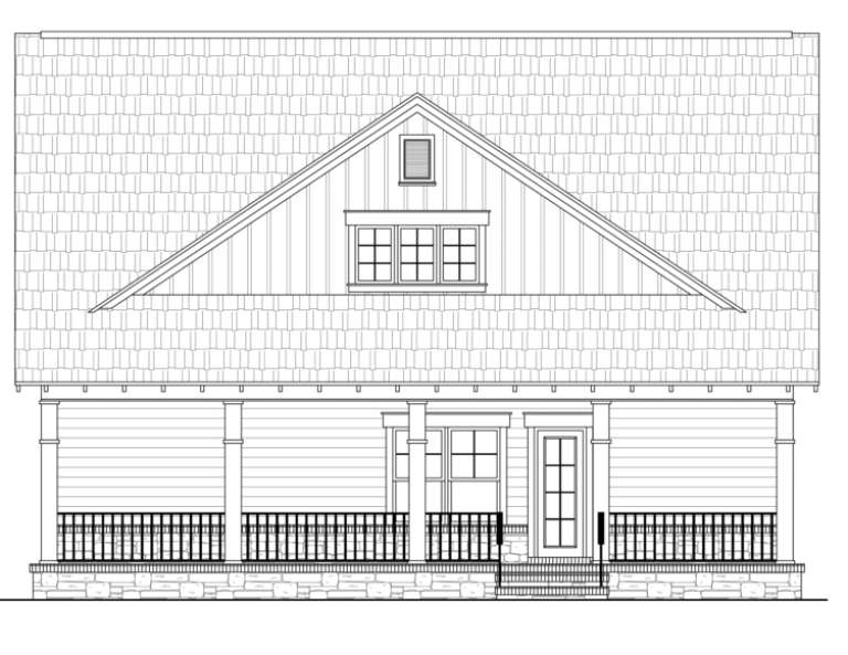 Craftsman House Plan #348-00125 Elevation Photo