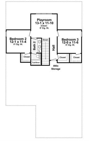 Second Floor for House Plan #348-00125