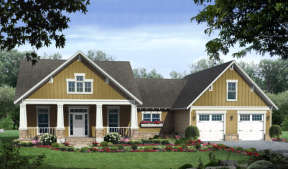Cottage House Plan #348-00126 Elevation Photo
