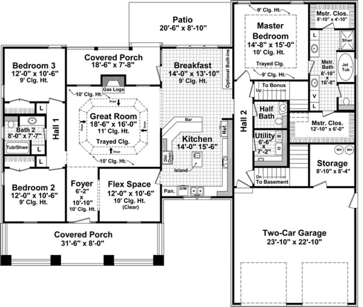 Main Floor for House Plan #348-00126