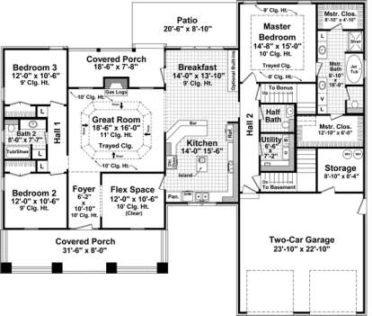 Main Floor for House Plan #348-00126