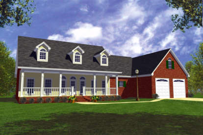 3 Bed, 3 Bath, 2138 Square Foot House Plan - #348-00127