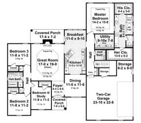 Main Floor for House Plan #348-00131