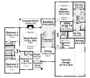 Main Floor for House Plan #348-00131