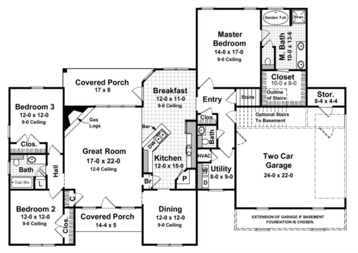 Main Floor for House Plan #348-00132