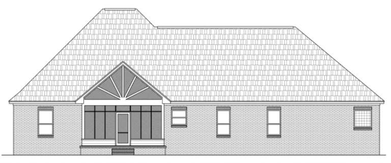 Country House Plan #348-00133 Elevation Photo