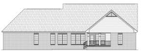 Ranch House Plan #348-00134 Elevation Photo
