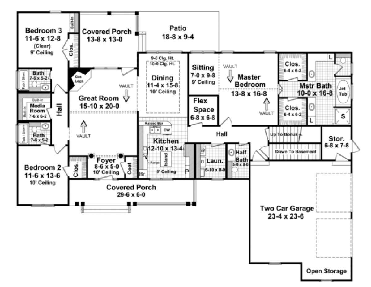 Main Floor for House Plan #348-00134