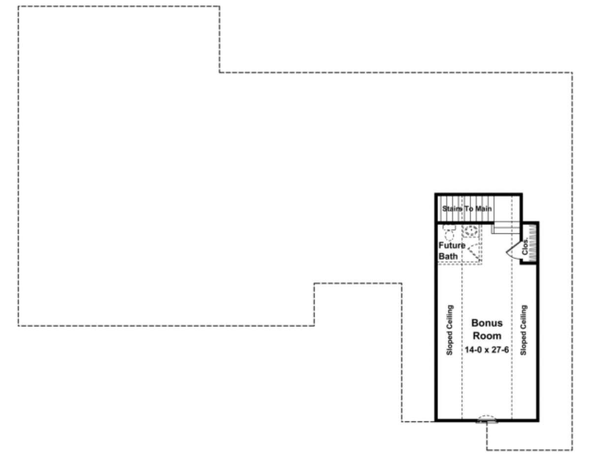Bonus Room for House Plan #348-00134