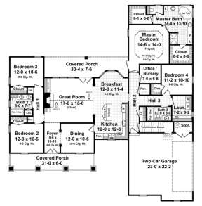 Main Floor for House Plan #348-00135