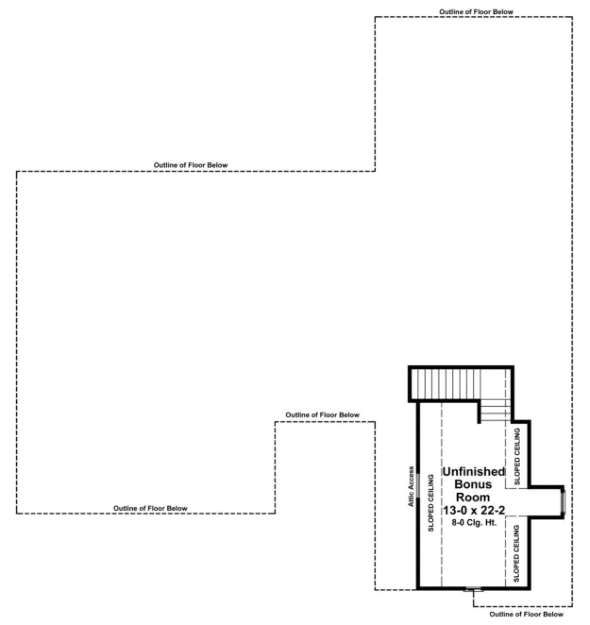 Bonus Room for House Plan #348-00135
