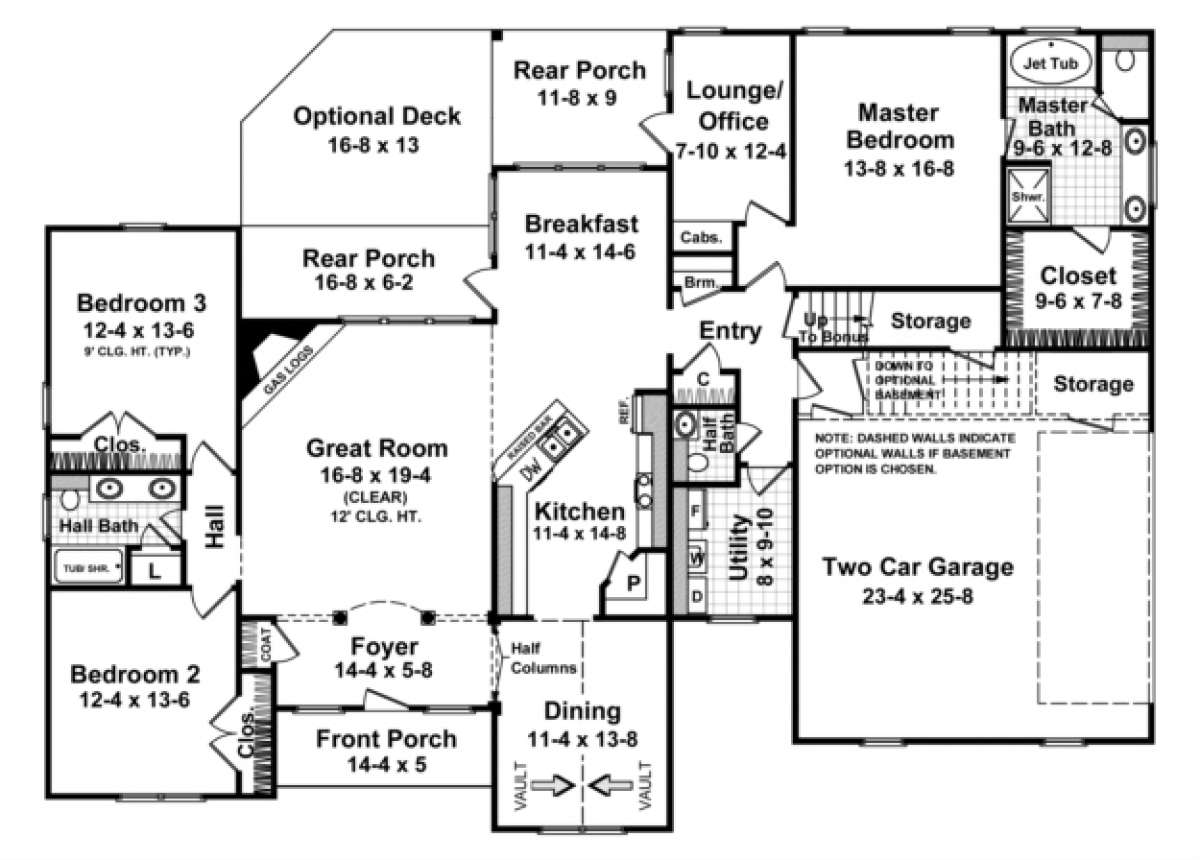 Main Floor for House Plan #348-00136