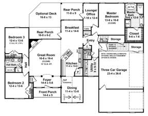 Main Floor for House Plan #348-00137