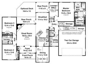 Main Floor for House Plan #348-00138
