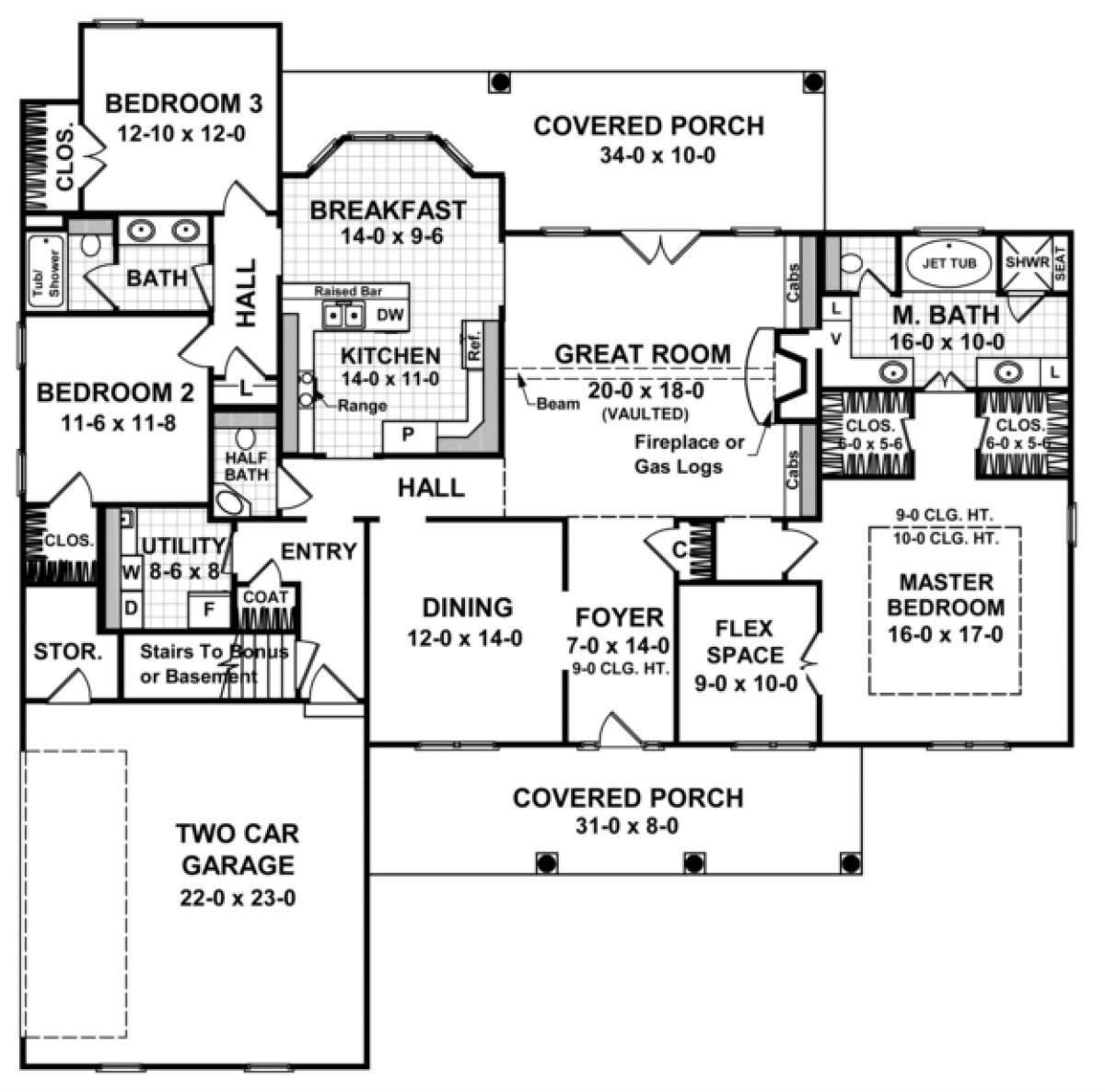 Main Floor for House Plan #348-00141
