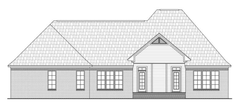 Traditional House Plan #348-00142 Elevation Photo