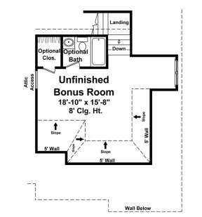 Bonus Room for House Plan #348-00143