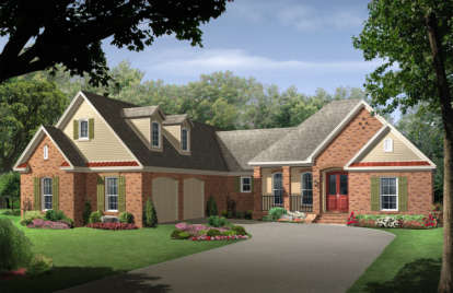 4 Bed, 3 Bath, 2400 Square Foot House Plan - #348-00145