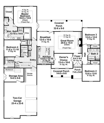 Main Floor for House Plan #348-00145