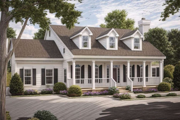 House Plan House Plan #375 Angled Front Elevation