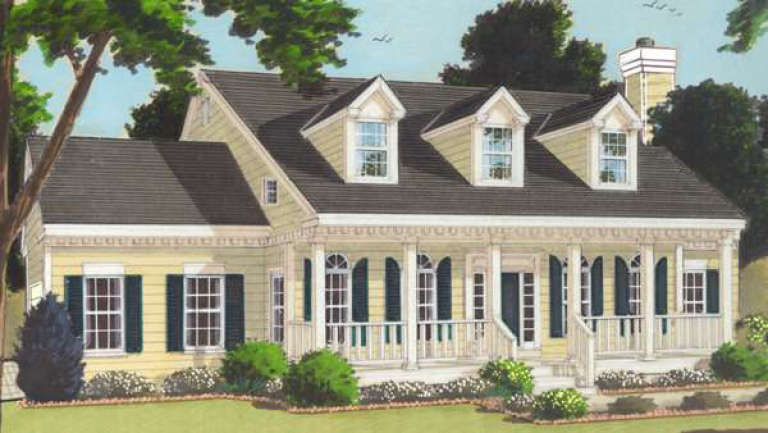 Country House Plan #033-00092 Elevation Photo