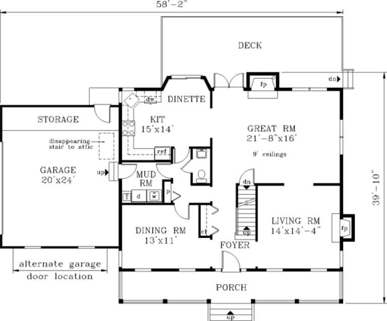 House Plan House Plan #375 Drawing 1