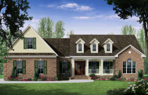 French Country House Plan #348-00146 Elevation Photo