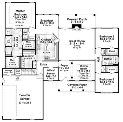 Main Floor for House Plan #348-00146