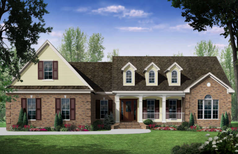 Country House Plan #348-00148 Elevation Photo